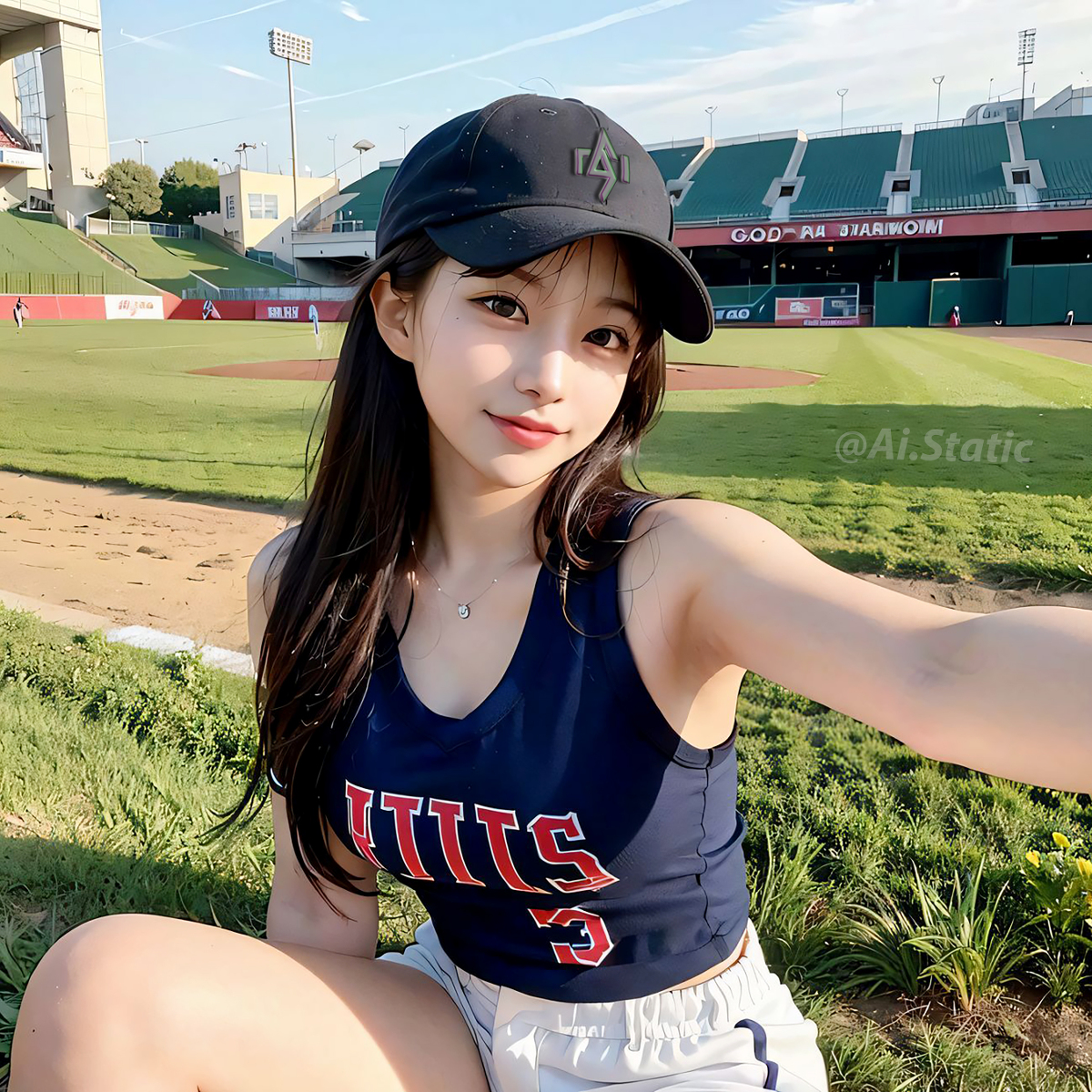 AI生成美女~Baseball girls ⚾️ Play on!