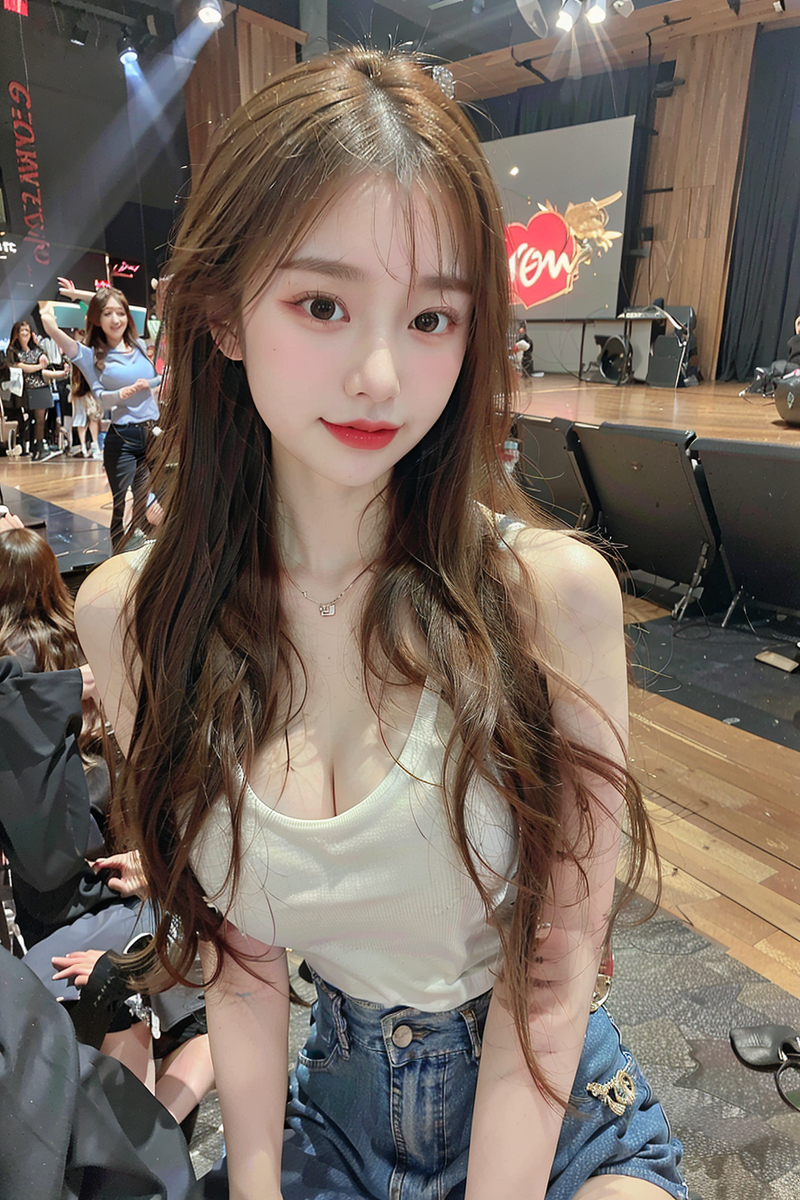 AI生成美女~Girl from the broadcasting stat