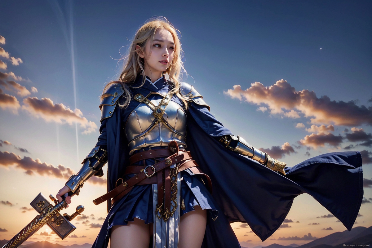 AI生成美女~姫骑士