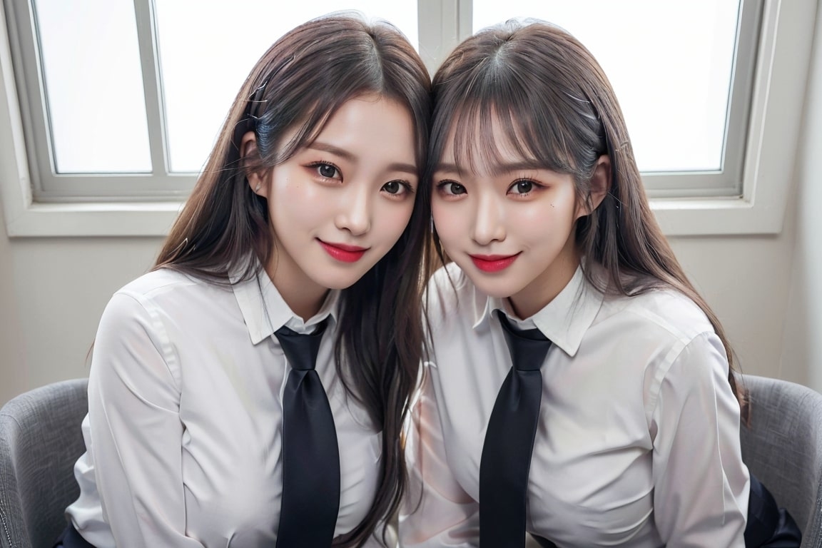 AI生成美女~AiMakeGirl-双子の制服