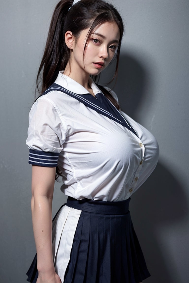 AI生成~AiMakeGirl-unrealオッパイ高校生