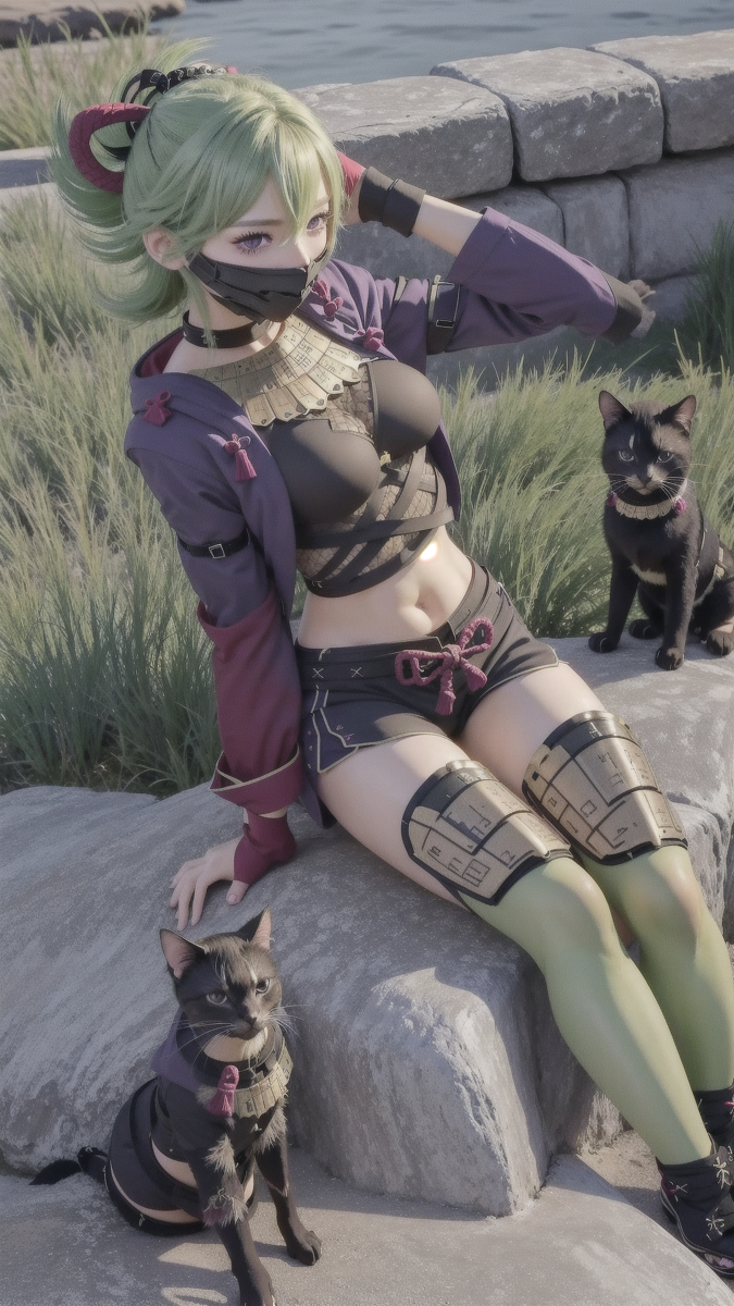 AI生成~AI_EmeraldApple-久岐忍 GenshinImpact(原神)　AIこすぷれ