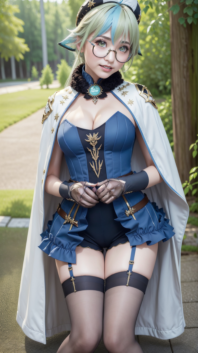 AI生成~AI_EmeraldApple-スクロース　げんしん　AIコスプレ（蔗糖原神 AI Cosplay）