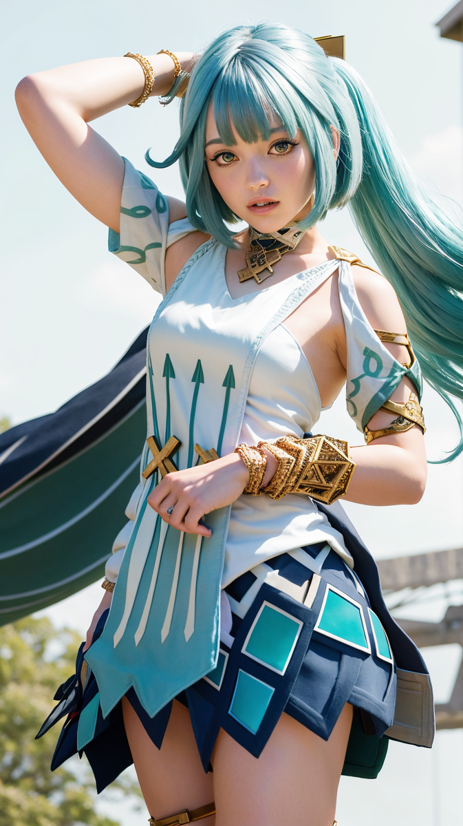 AI生成~AI_EmeraldApple-Faruzan Genshin Impact Cosplay