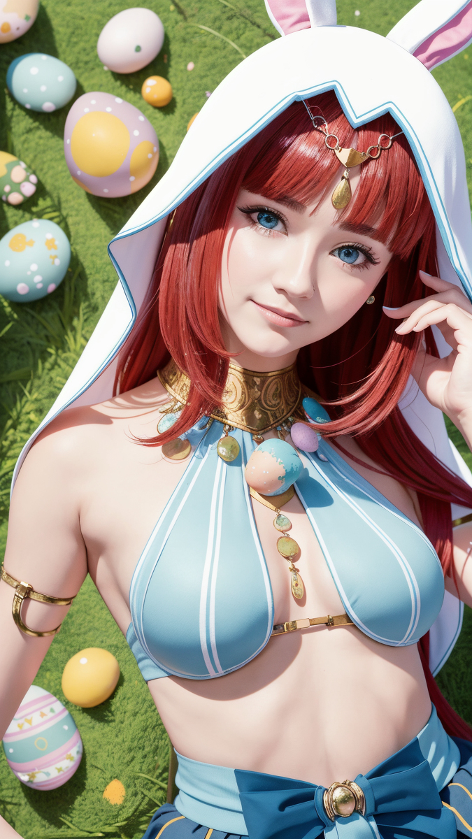 AI生成~AI_EmeraldApple-ニィロウ原神イースターテーマAIイラスト