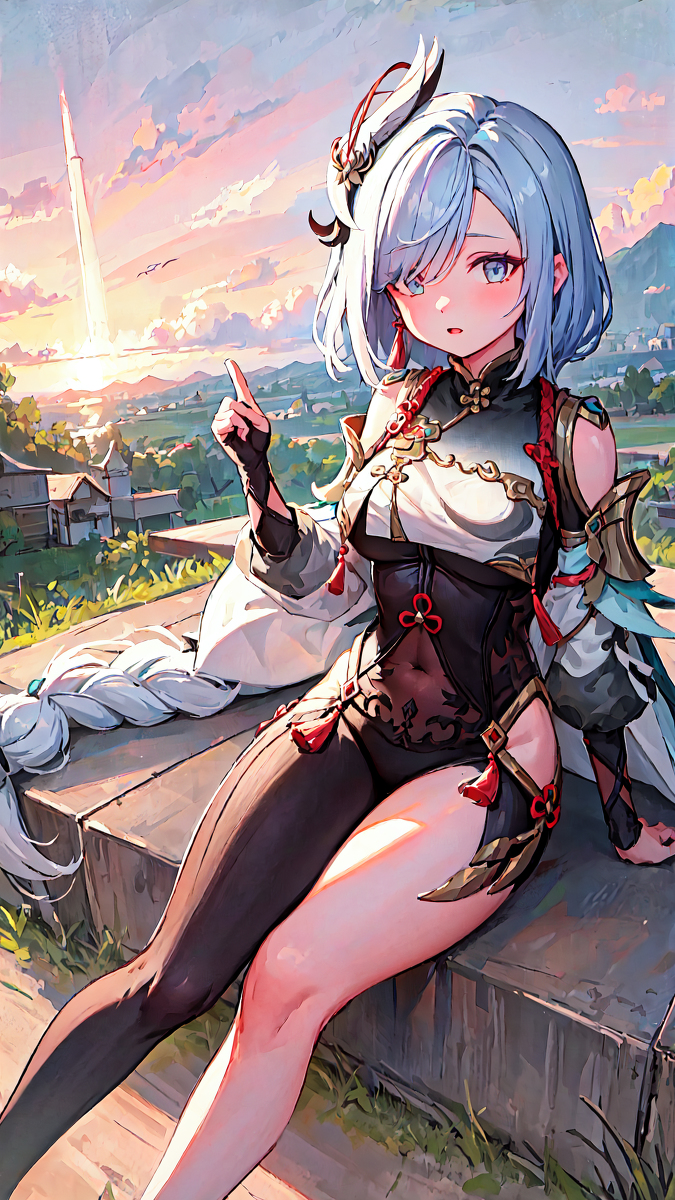 AI生成~AI_EmeraldApple-申鹤 GenshinImpact 原神 AIイラスト