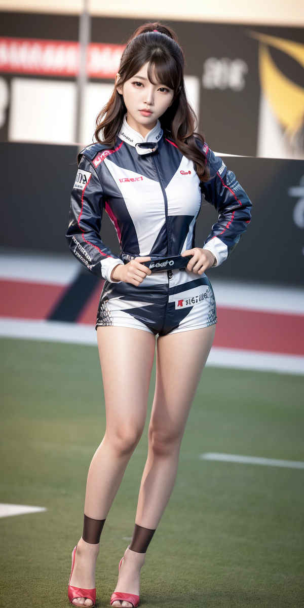 AI生成~NATSUNE_AI-サーキットの女神（赛车女神）