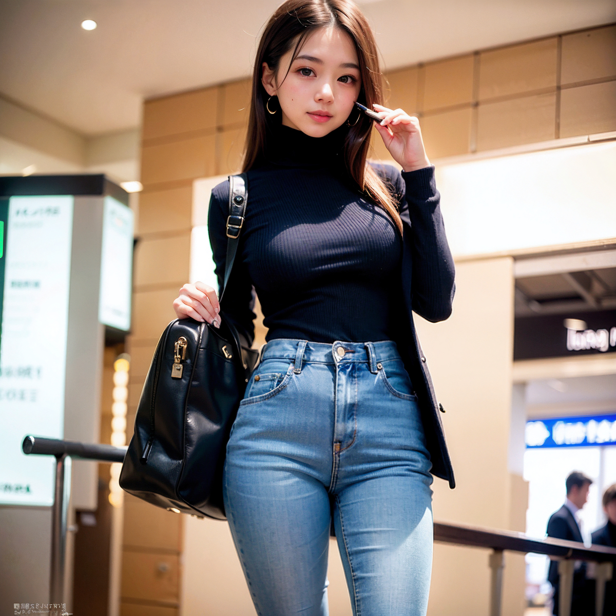 AI生成~AI OFUG-彼女と空港へ（和她一起去机场）