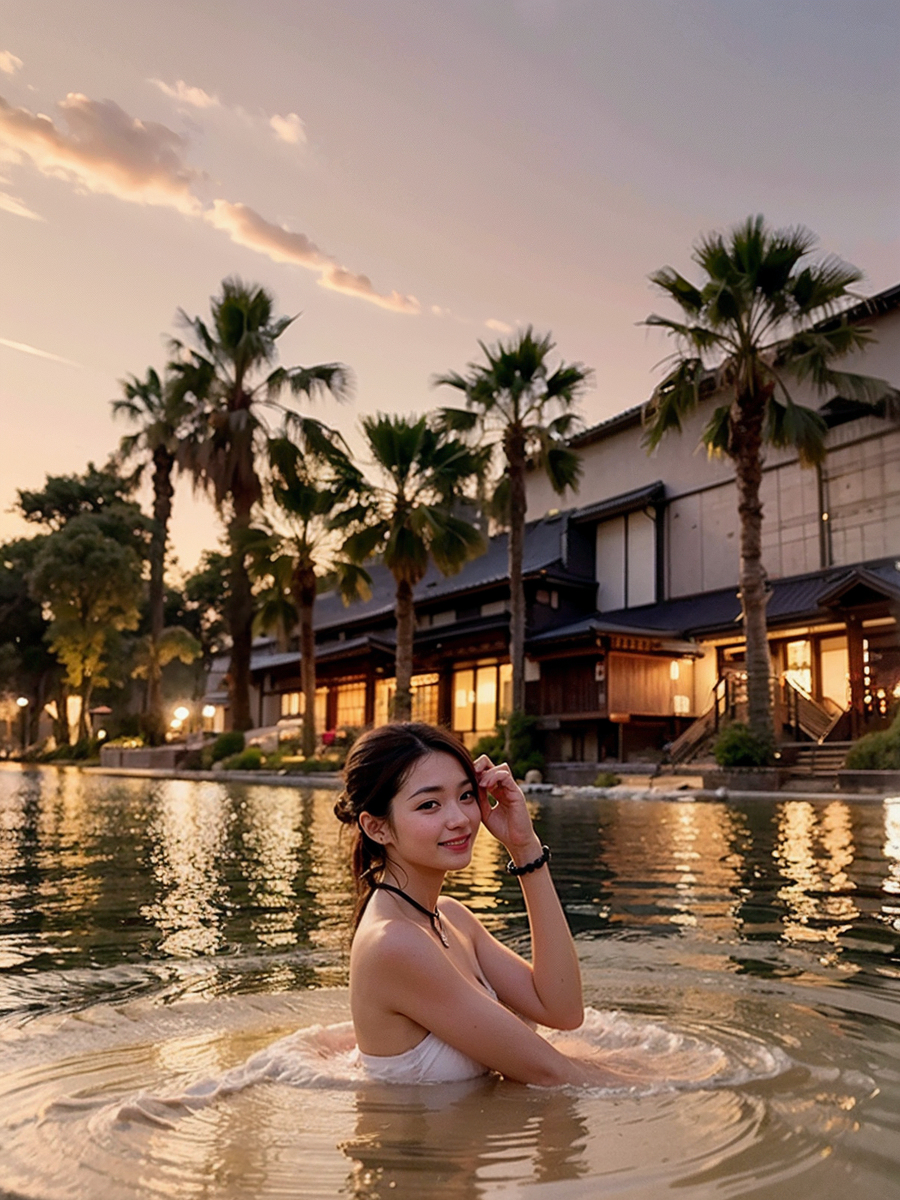 AI生成~AI OFUG-彼女とプールデート（和她一起泳池约会）