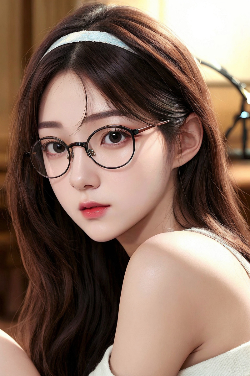 AI生成~NATSUNE_AI-カチューシャと眼镜（头带和眼镜）