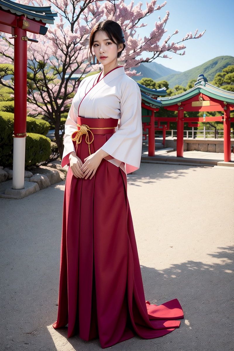 AI生成~NATSUNE_AI-巫女