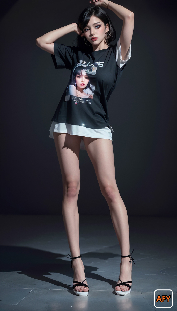 AI生成~AI FOR YOU ▶AFY-Fashion Show Black and White