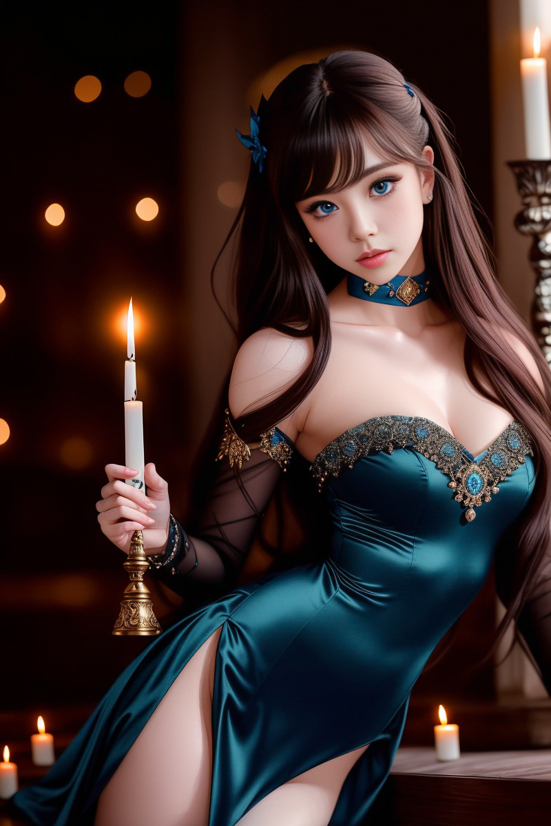 Beautiful Blue Eyed Asian Girl