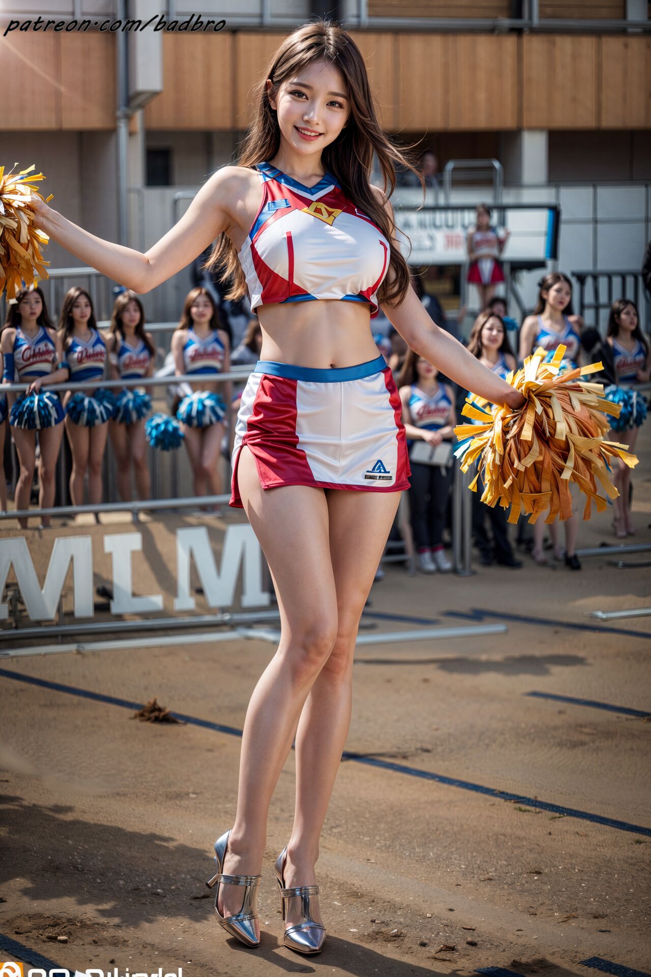 Aaliyah Illustration AI-025 ❤Cheerleading Girl❤