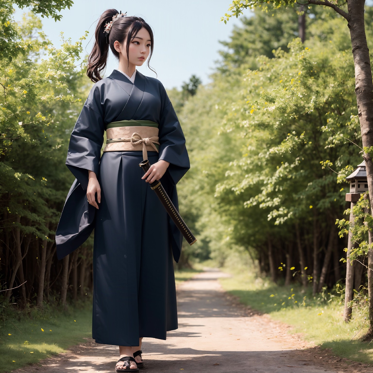 冷たい女侍です