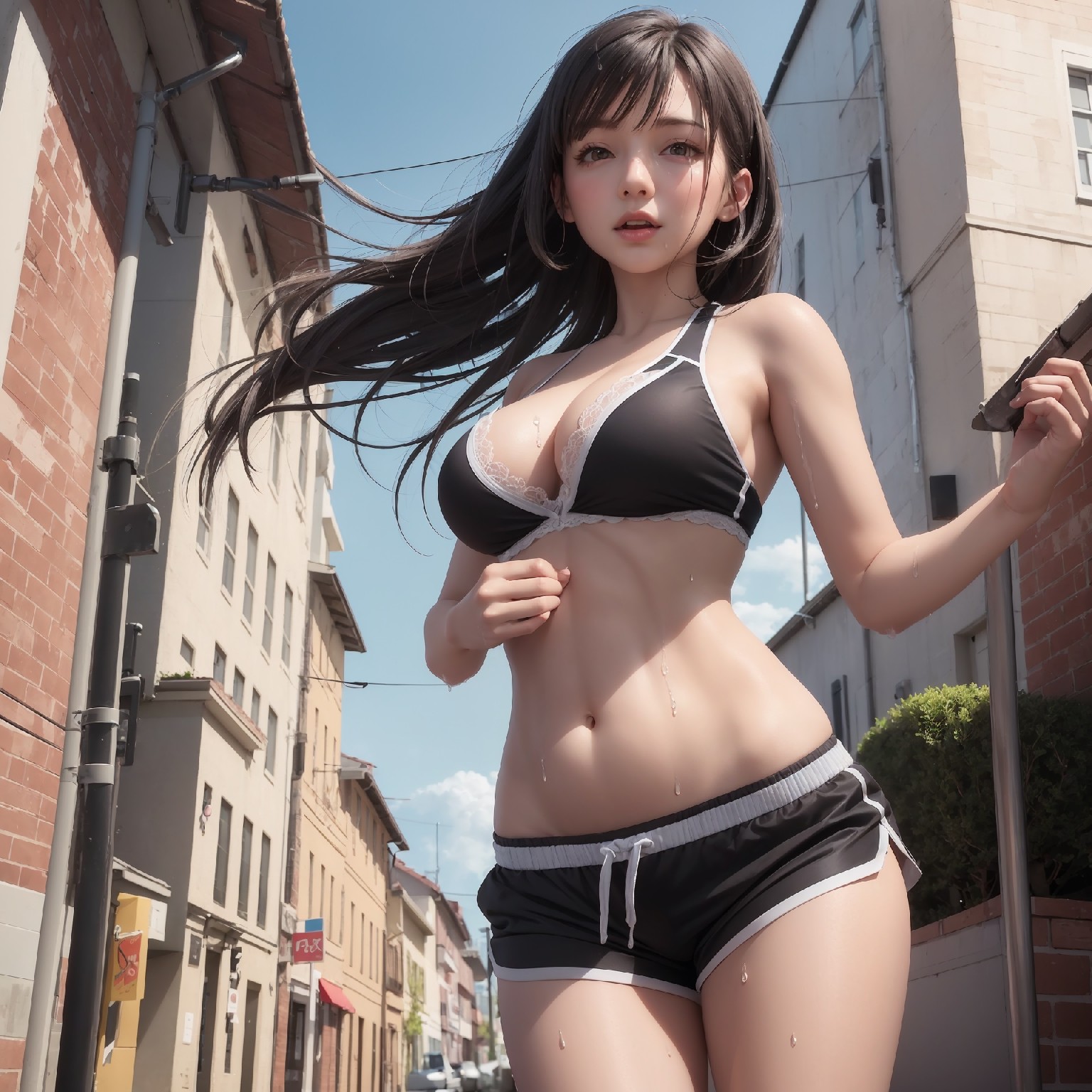 ジョギング少女です