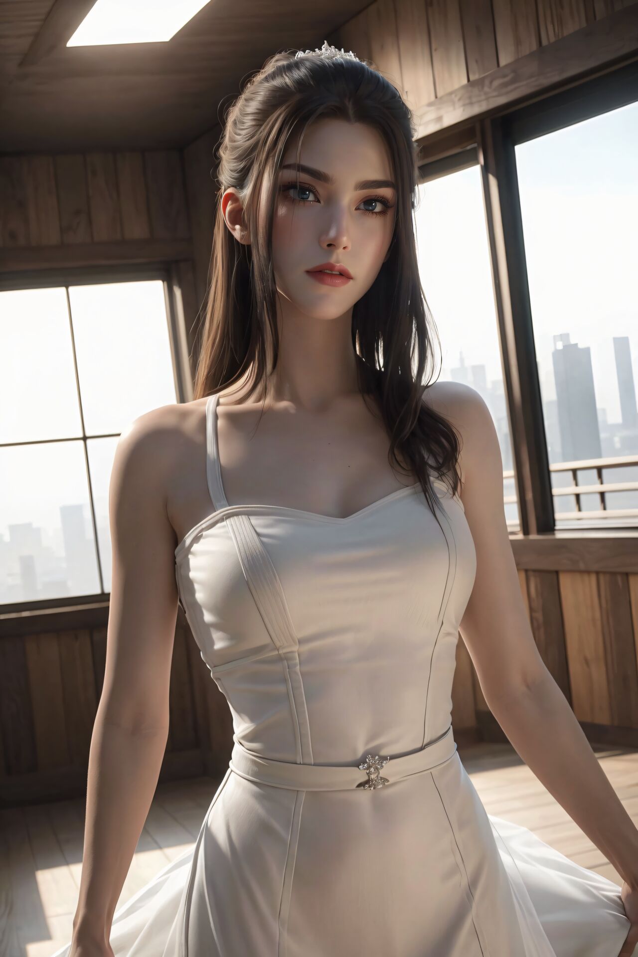 [AI Generated] 永生 方清雪 白衣