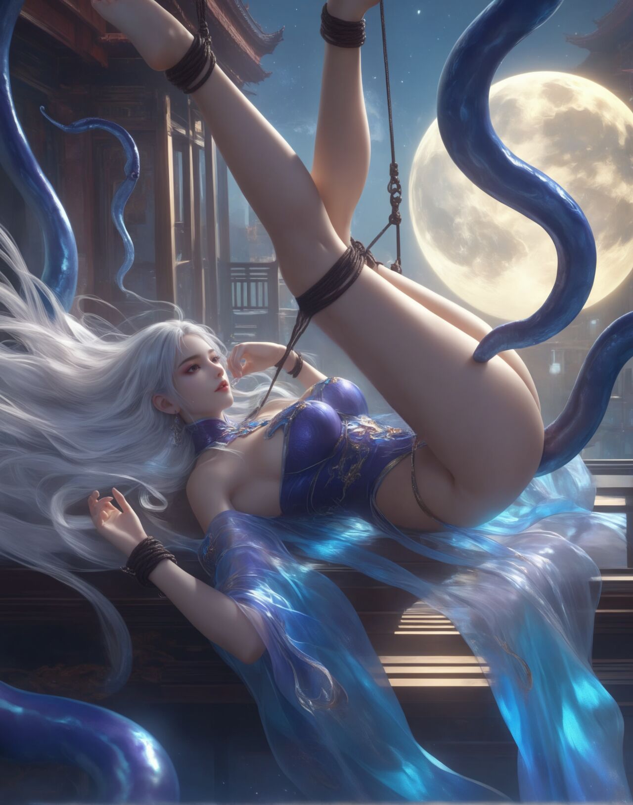 [AI Generated] 斗破苍穹 小医仙和月禅混合 4