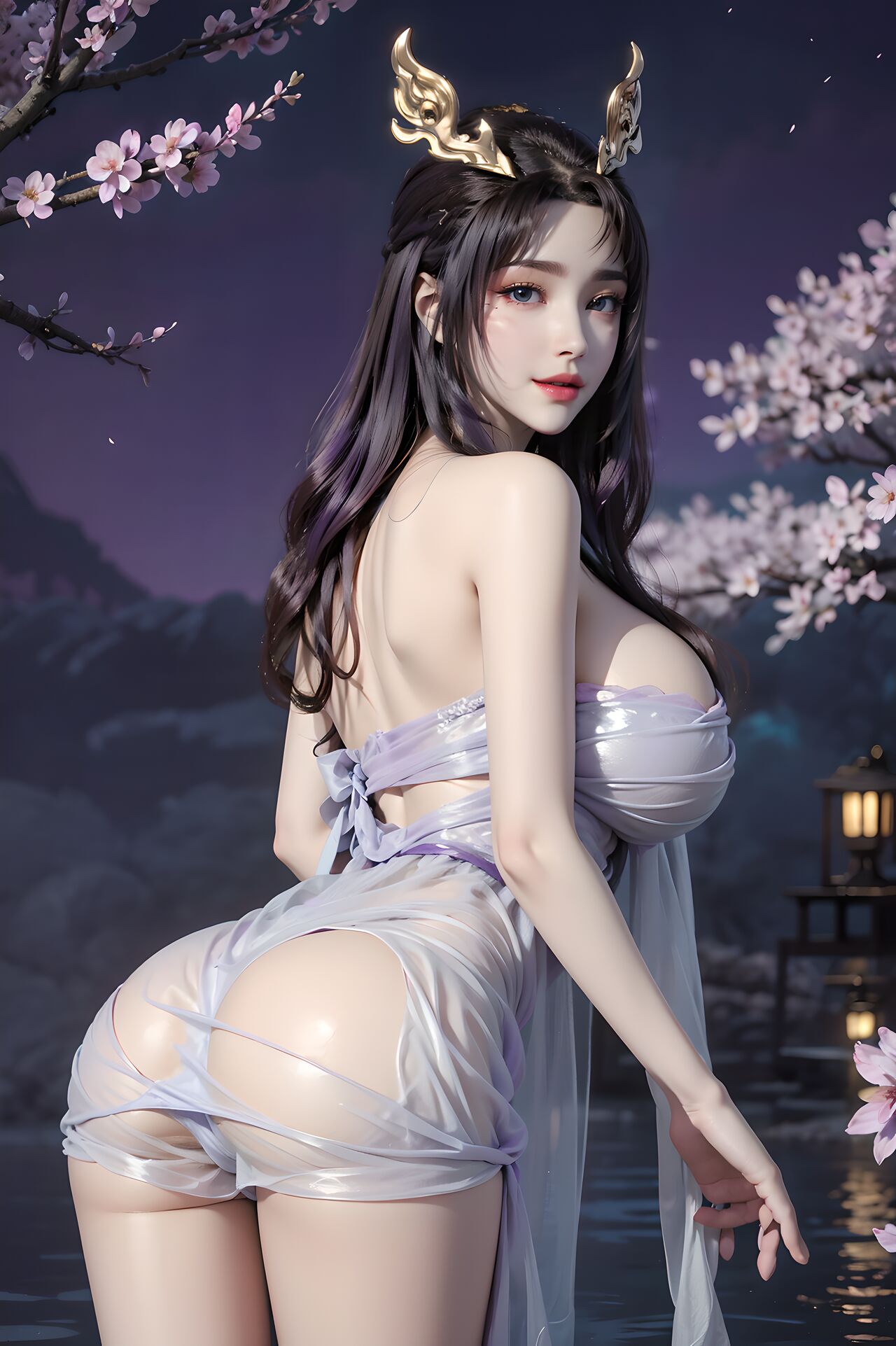 [AI Generated] 完 美 世 界 天狐仙子 薄纱 2