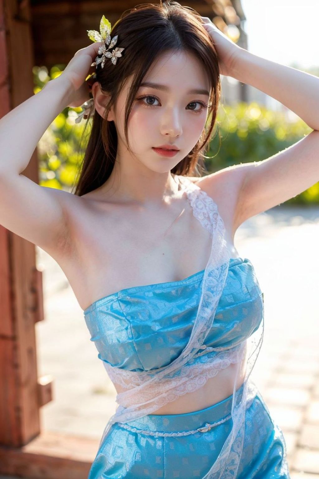 Thailand Blue Dress